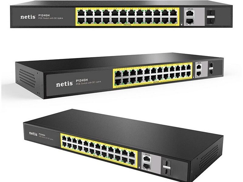 Switch Netis 24 Puertos Poe P124GH 2