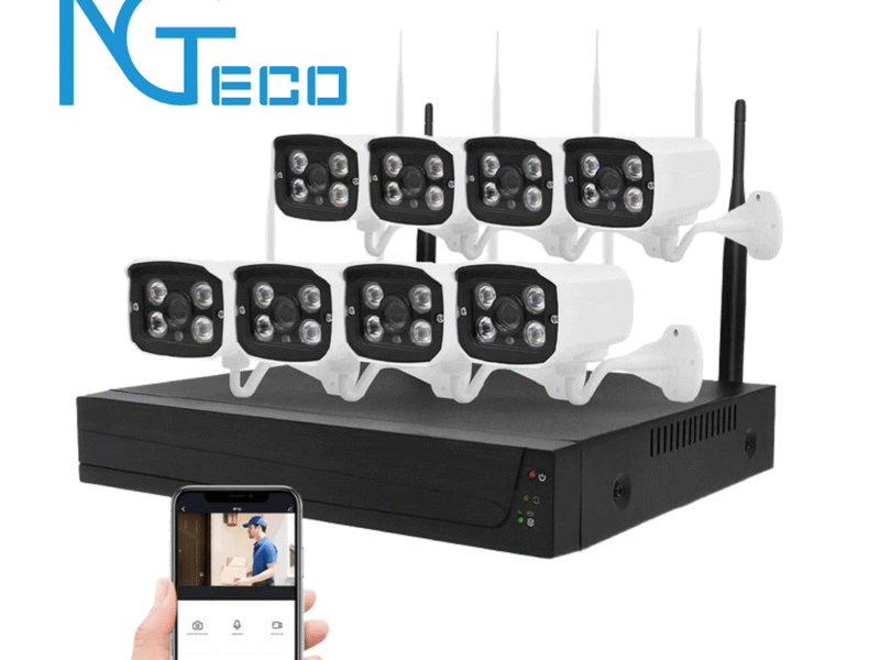 Kit De 8 Camaras 2mp Con Nvr H.265 Wifi Ng V800 Ngteco