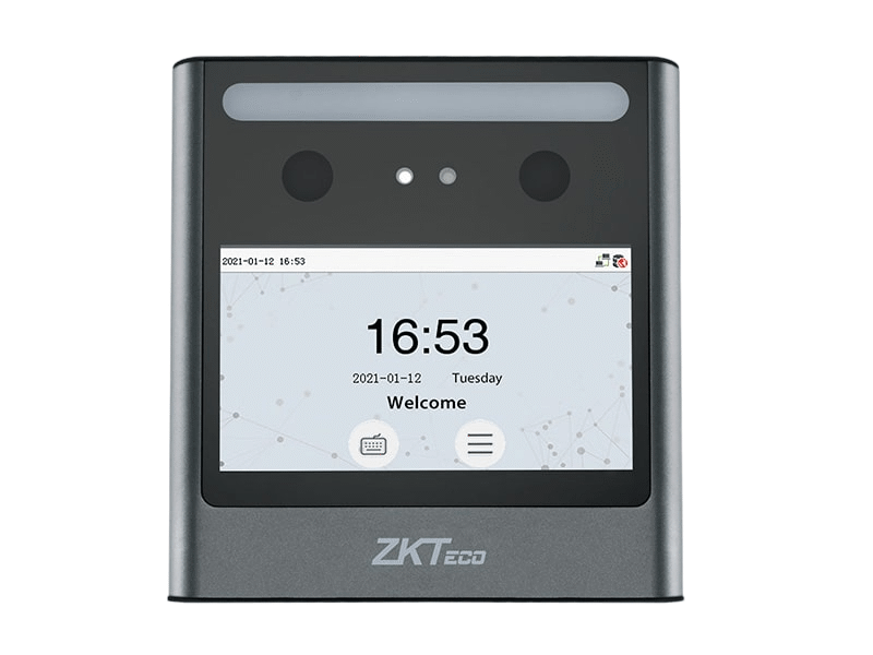 EFace 10 Terminal Linux de Control de Acceso y Asistencia Visible 1 Light ZKTeco min