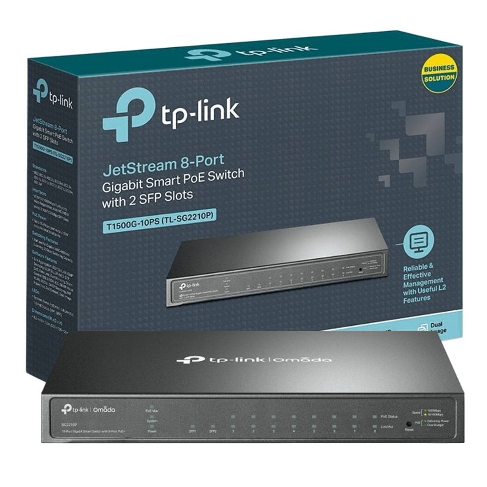 Switch Tp link 10 Puertos Tl sg2210p