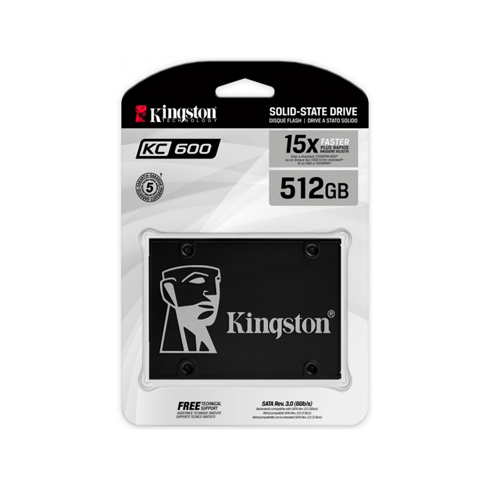 Kingston 512GB SSD KC600 SATA3 2 5