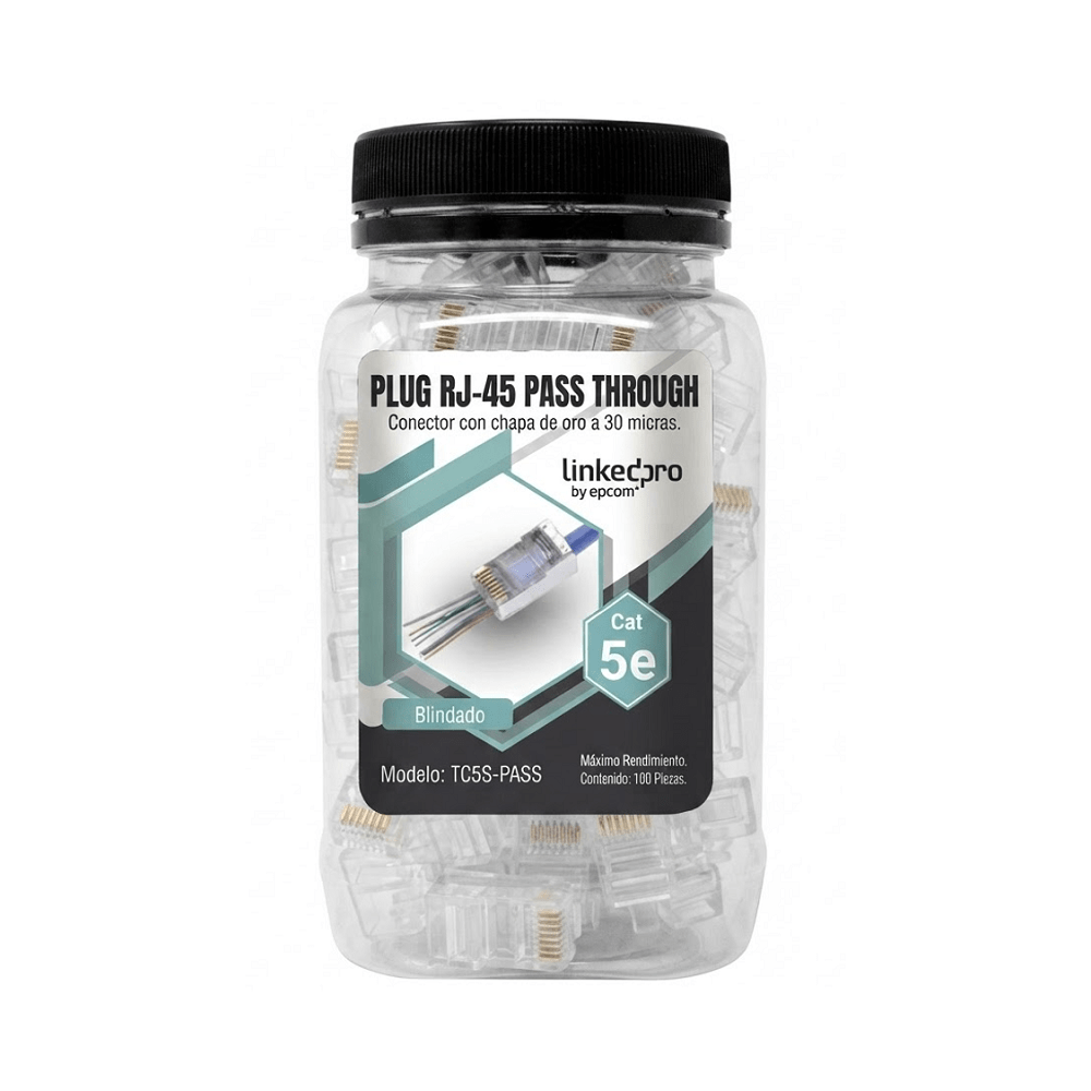 Linkedpro RJ45 Cat5 Pass Through TC5SPASS