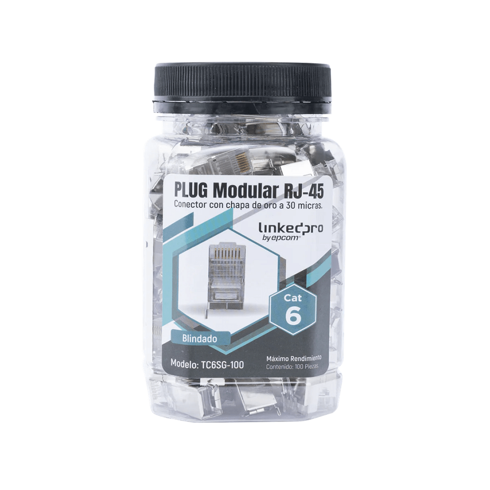 Linkedpro RJ45 Cat6 Pass Through TC6SG100