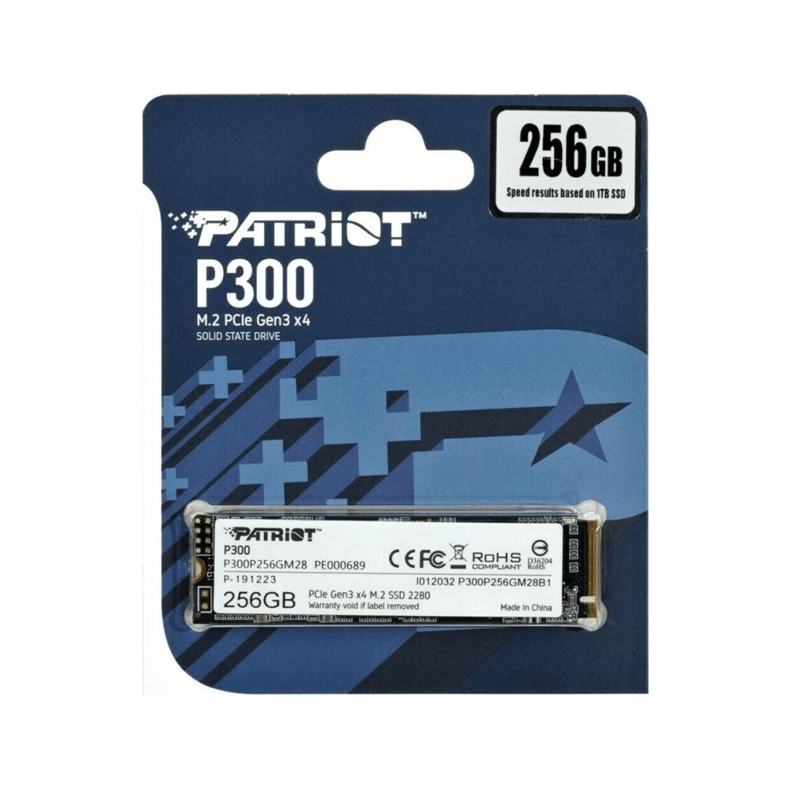 SSD M 2 NVMe Patriot P300 256GB PCIe GEN3