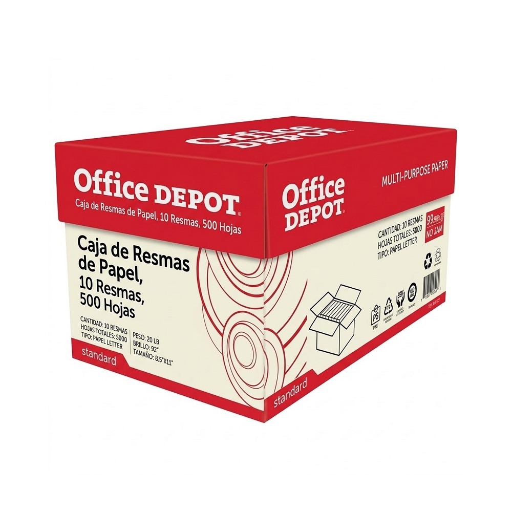 Caja Resma de Papel Office Pro 10 Resmas