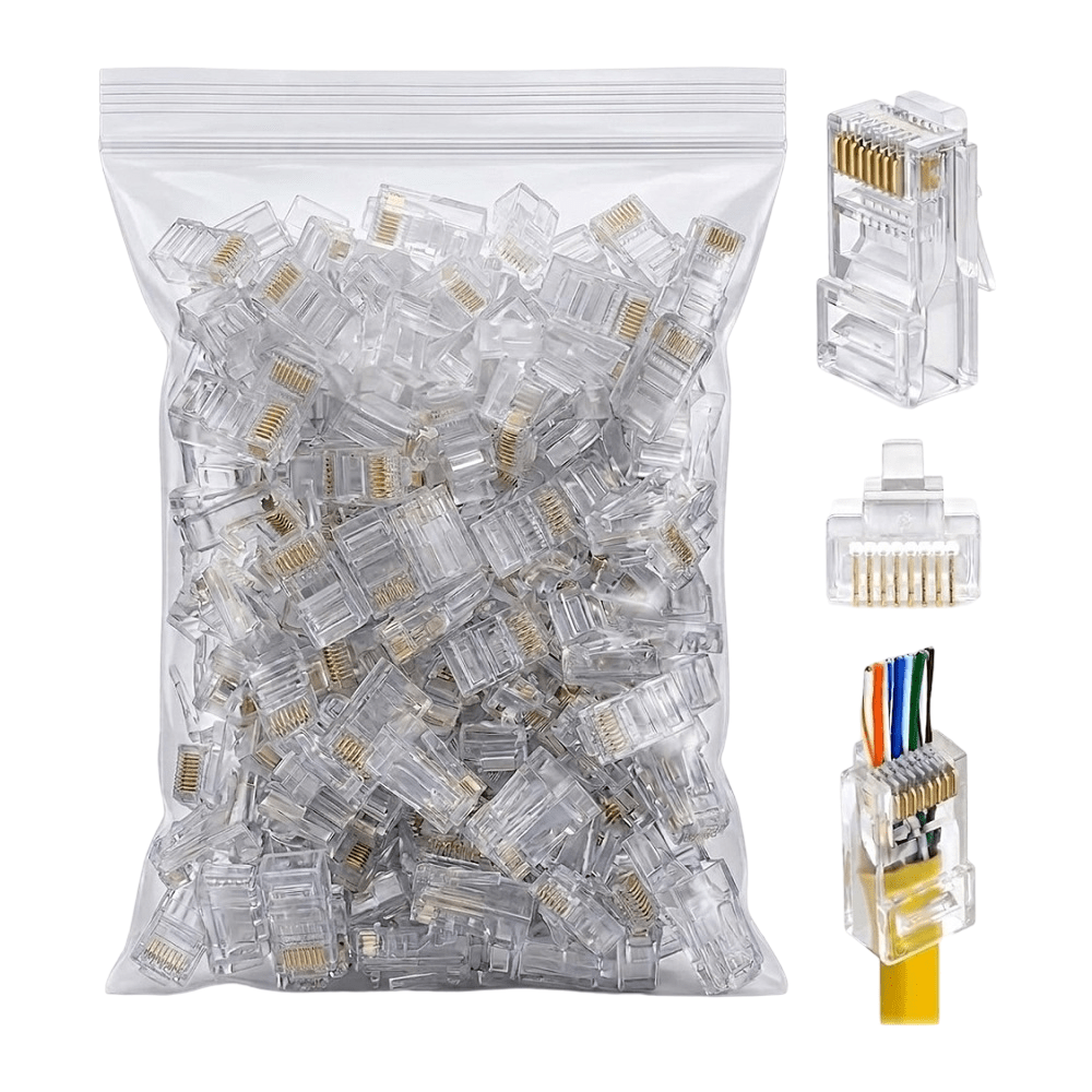 Paquete de 200 conectores RJ45 Cat6 UTP