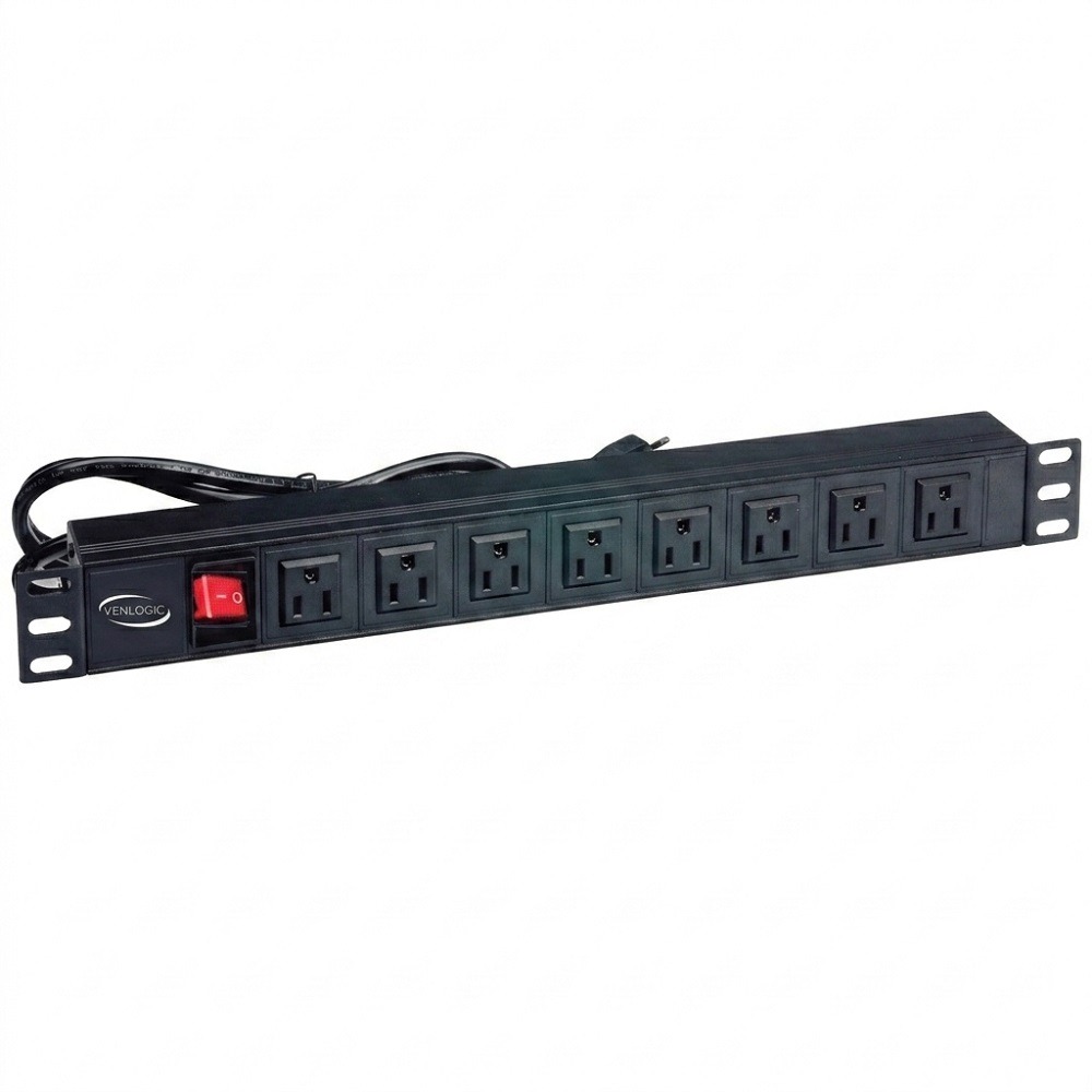 Regleta Rack Venlogic HP 1U 8 Salidas AC