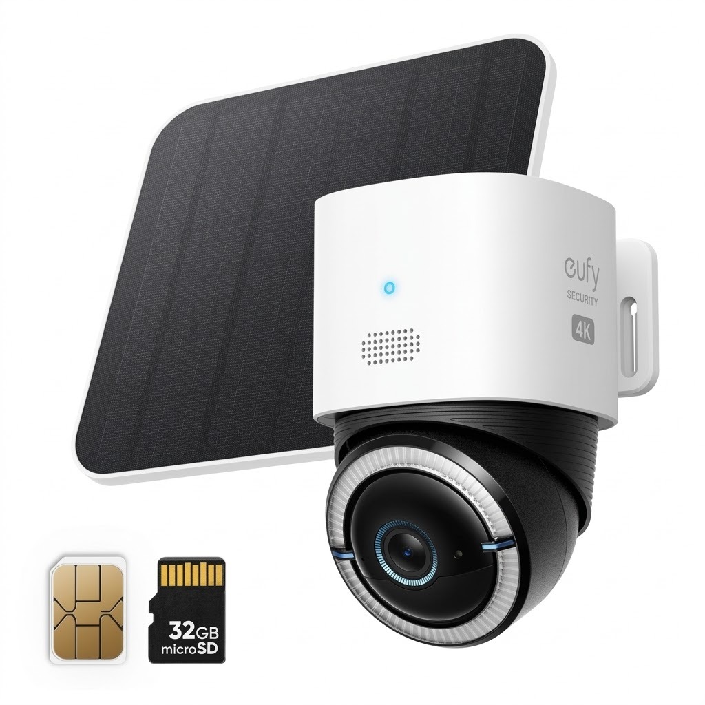 Cámara de Seguridad Eufy 4G LTE Cam S330